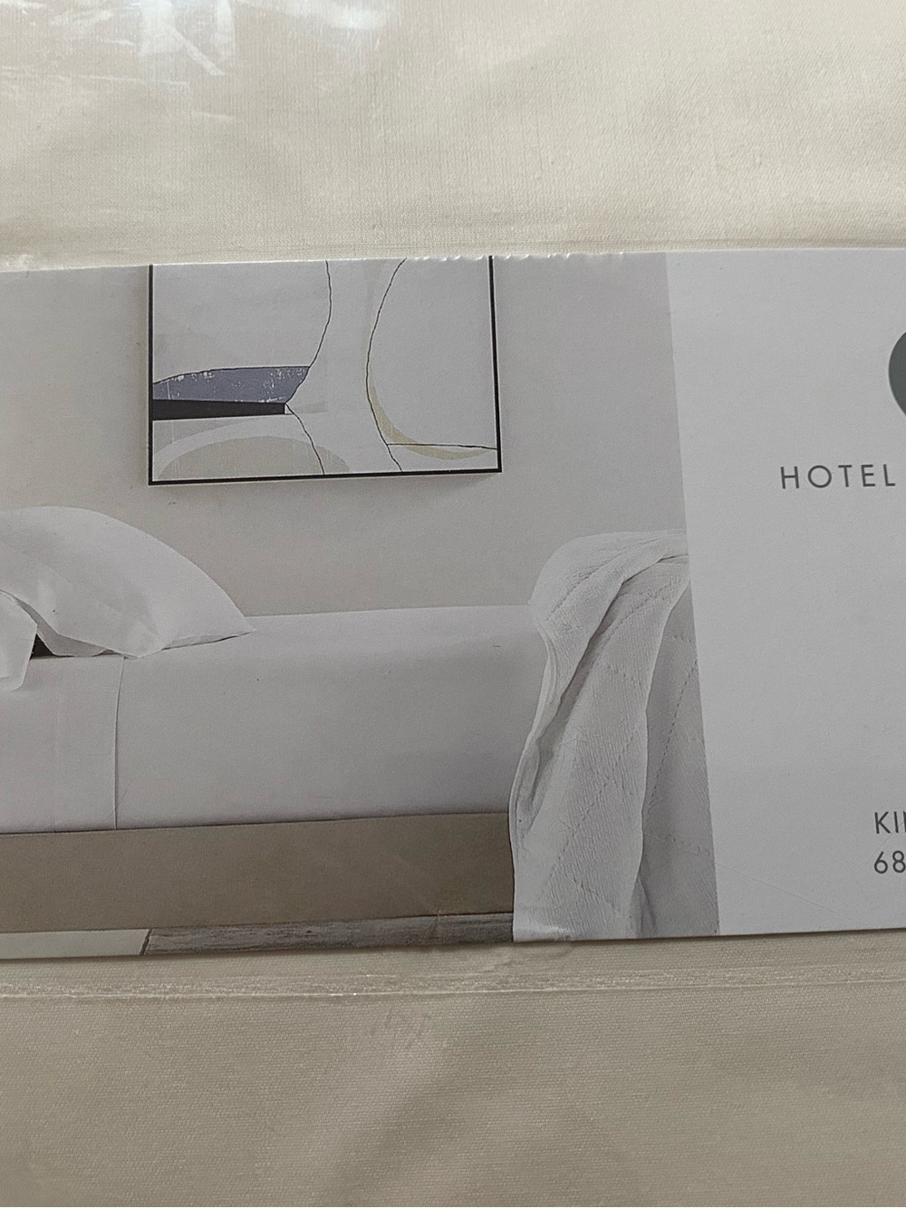 Hotel Collection 680 Thread Count 100% Supima king fitted sheet Ivory